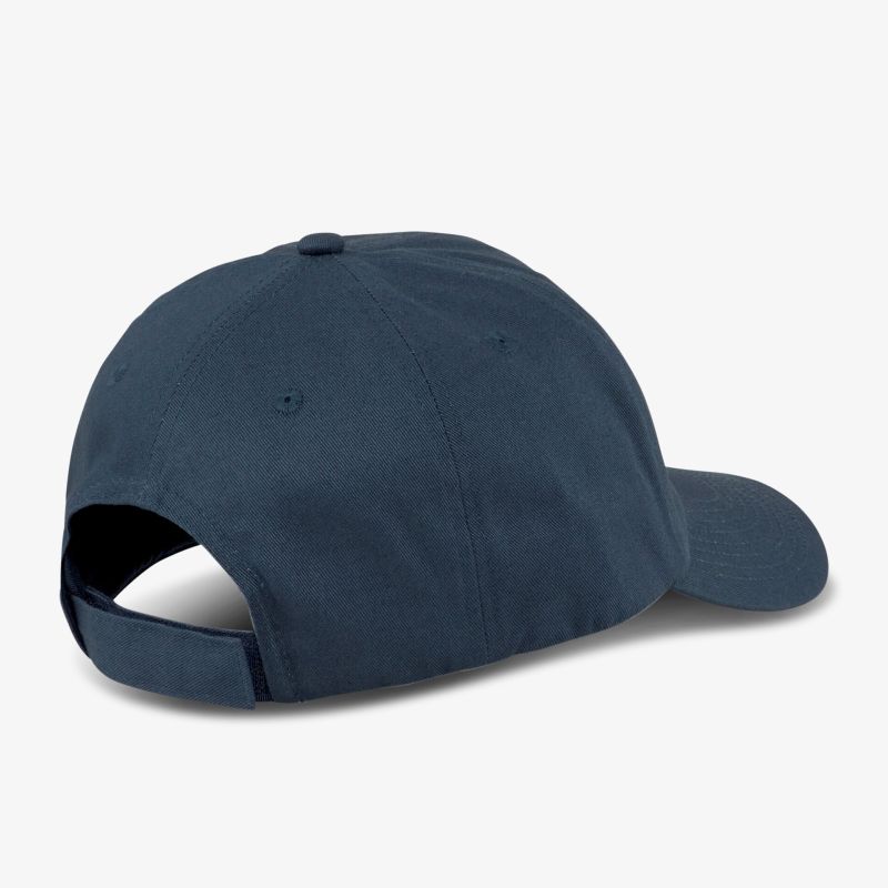 Klassische Navy-Basecap aus Baumwolle mit verstellbarem Riemen, ideal für sportliche Aktivitäten und Freizeit.