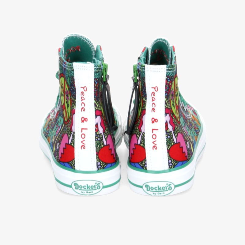Bunte und stylische Sneakers mit Pop-Art-Design, perfekt für ein modisches Statement