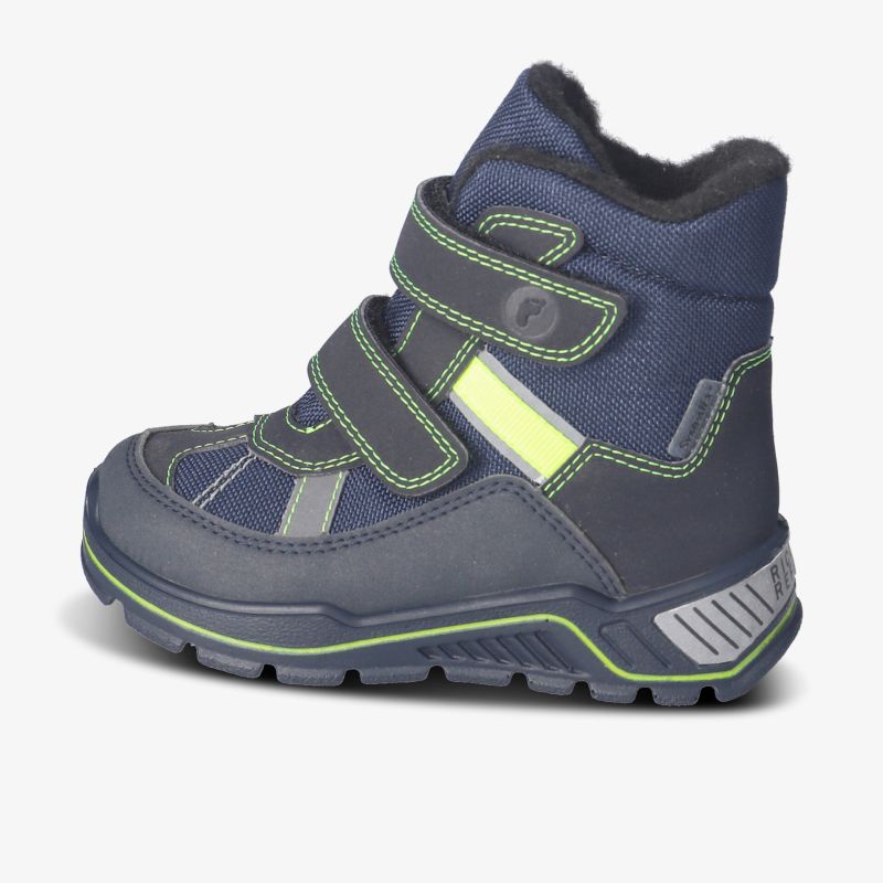 Langlebiger, rutschfester Winterstiefel mit Klettverschluss und warmer Fütterung für Outdoor-Abenteuer.