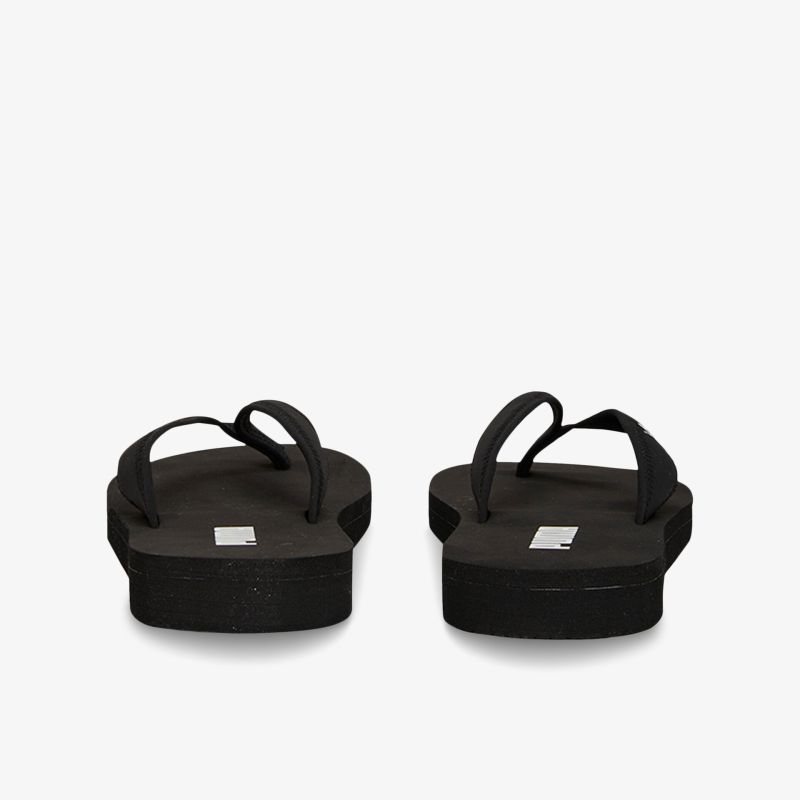 Schwarze Flip Flops mit rutschfestem Design und bequemer Passform für vielseitige Nutzung im Sommer.