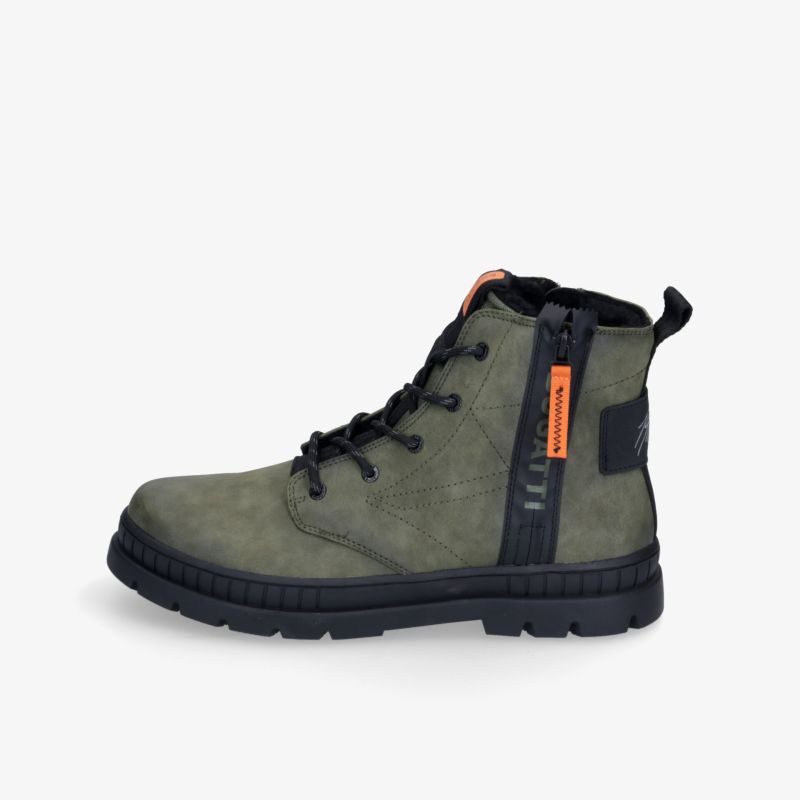 Robuste und modische Schnürstiefel mit Reißverschluss, ideal für Komfort und Stil in jeder Jahreszeit.