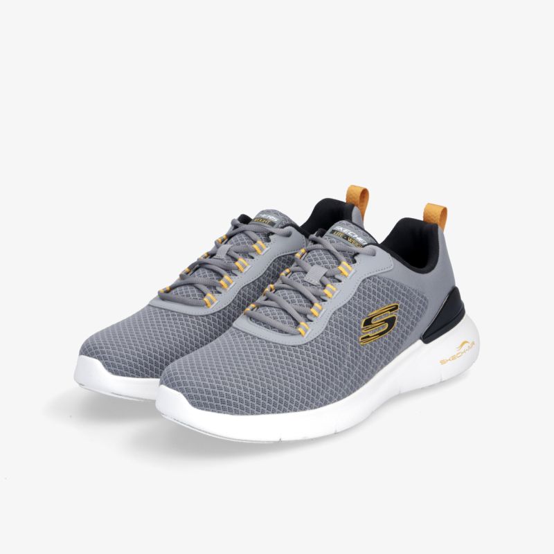 Leichte graue Sportschuhe mit atmungsaktivem Material und gepolstertem Kragen für optimalen Tragekomfort als Paar