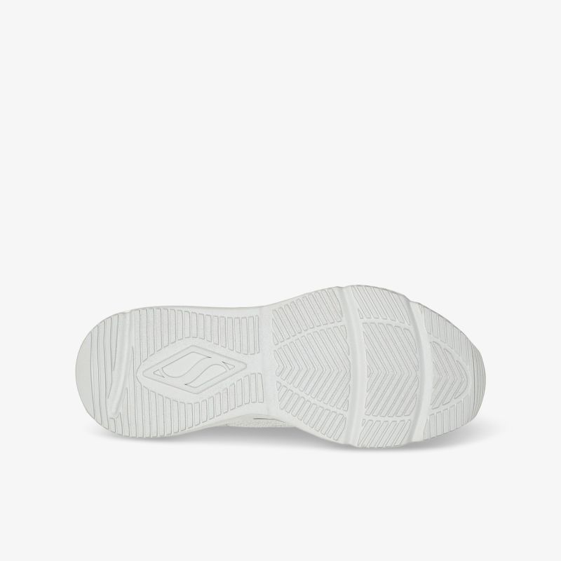 Weiße Schuhsohle mit rutschfestem Profil für sicheren Halt und langlebige Strapazierfähigkeit