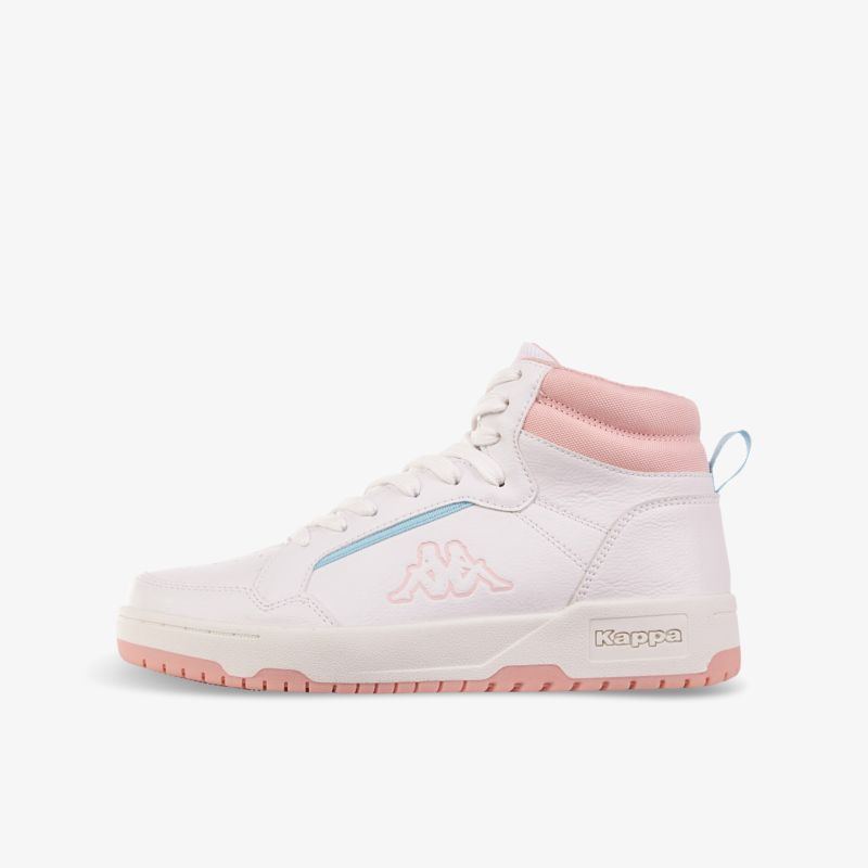 Moderner weiß-rosa Sneaker mit sportlichem Design und rutschfester Sohle für optimalen Komfort
