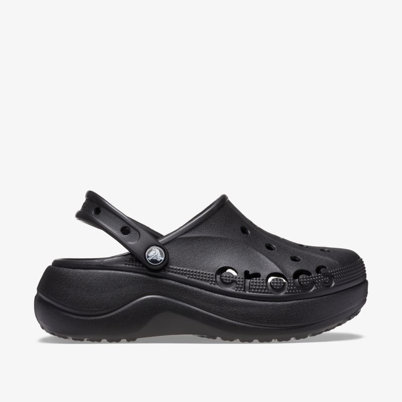 Stilvolle und komfortable schwarze Clogs mit strapazierfähiger, rutschfester Sohle und verstellbarem Riemen.