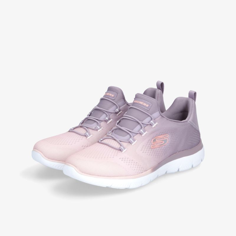 Leichte und bequeme lila-rosa Sneakers mit rutschfester Sohle für aktiven Lebensstil.