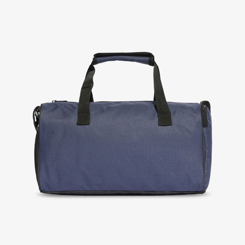 Robuste blaue Sporttasche mit schwarzem Tragegriff, perfekt für Reisen und den täglichen Gebrauch.