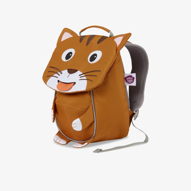 Kinderrucksack mit niedlichem Tiger-Design, gepolstert und robust, verstellbare Träger und praktische Fronttasche