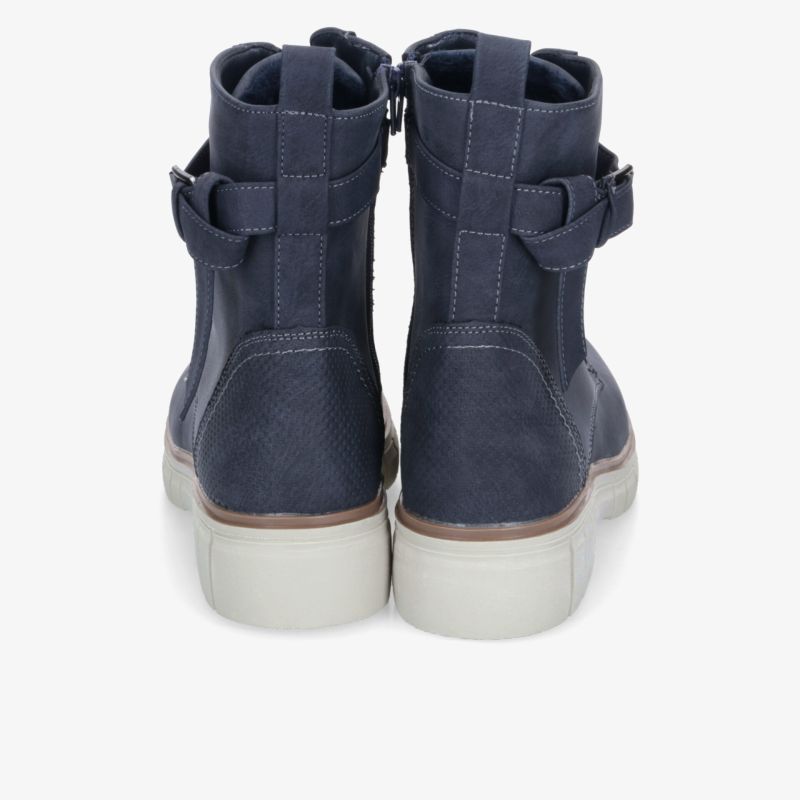 Robuste Stiefel mit stabilem Absatz, Reißverschluss und verstellbarem Riemen, rutschfeste Sohle