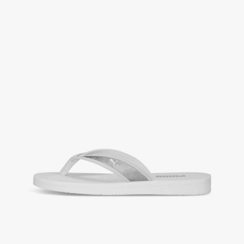 Bequeme weiße Flip-Flops für den Sommer, ideal für Strand und Freizeit