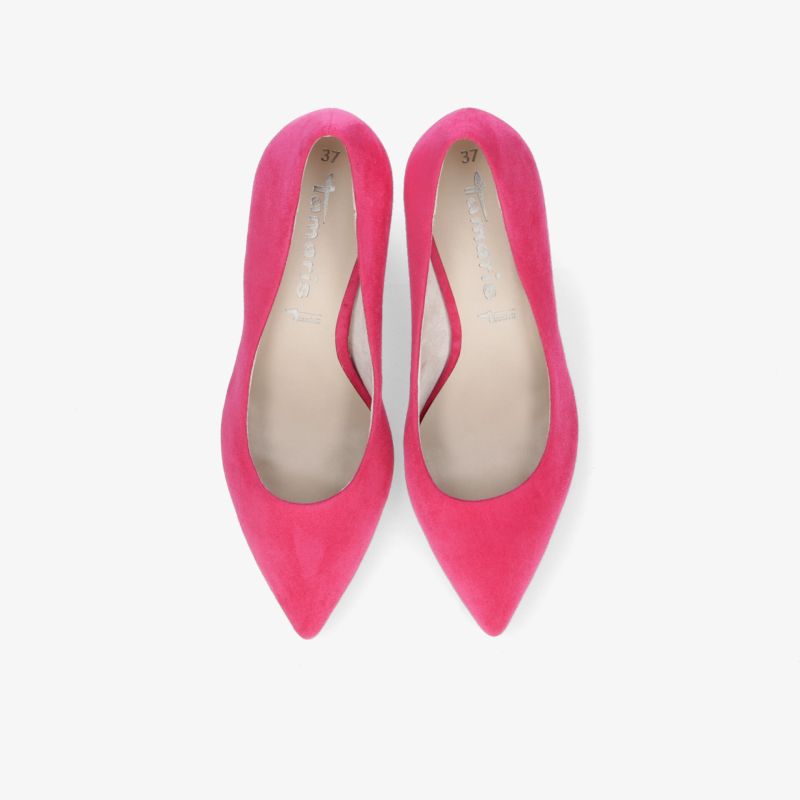 Elegante pinke Schuhe mit spitzer Zehenpartie, ideal für modische und stilvolle Anlässe