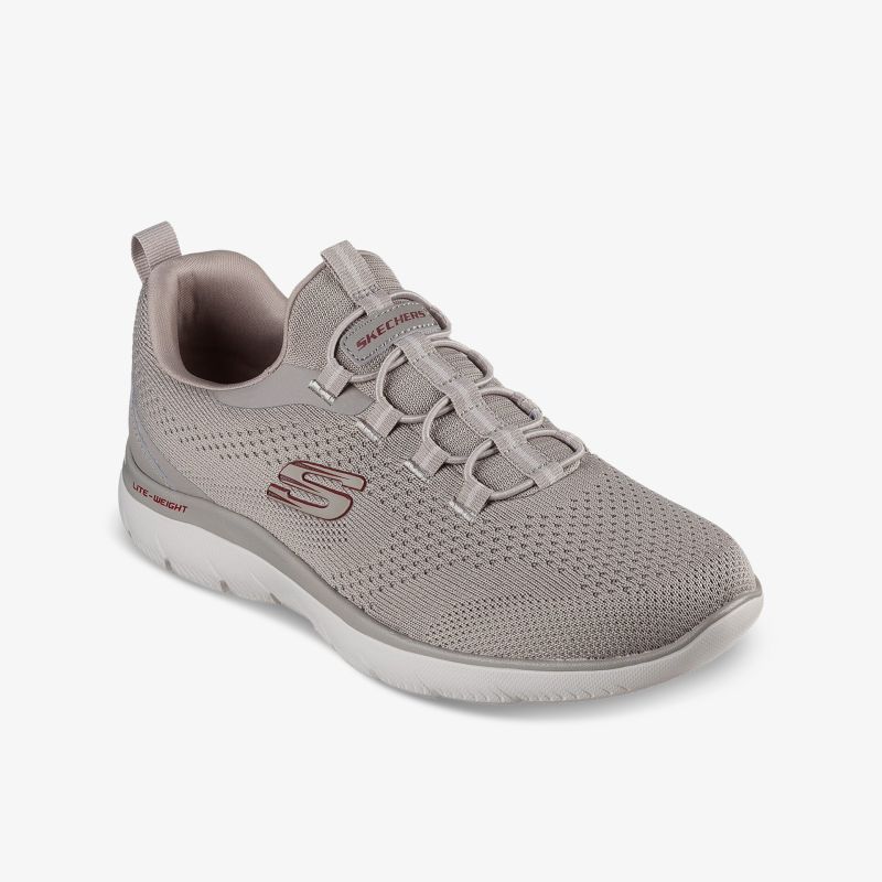 Grauer leichter Sneaker mit atmungsaktivem Material und flexiblem, komfortablem Design in moderner Optik