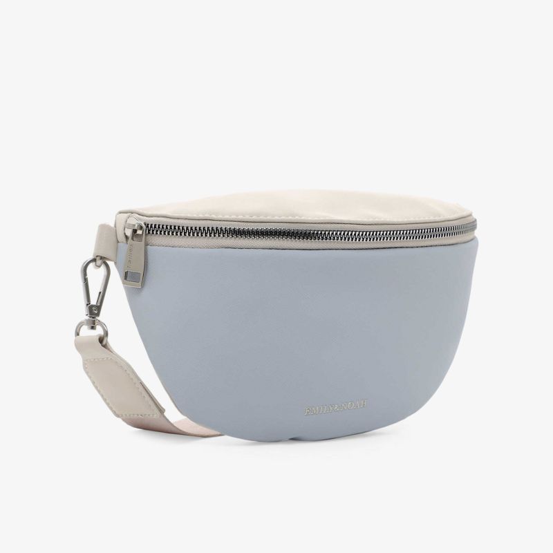 Moderne graue Gürteltasche mit robustem Reißverschluss, kompakt und vielseitig nutzbar für den Alltag