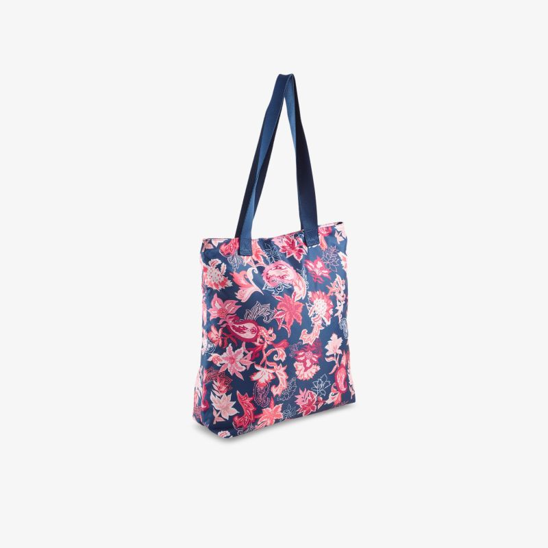 Modische Einkaufstasche mit floralem Print und bequemen Griffen. Perfekt für stilvolle Auftritte im Alltag.
