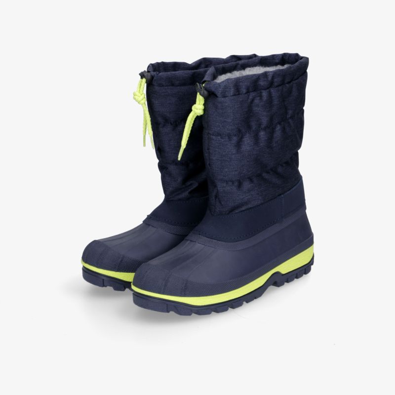 Robuste Winterstiefel mit gepolstertem Schaft und rutschfester Sohle für optimalen Komfort und Schutz.
