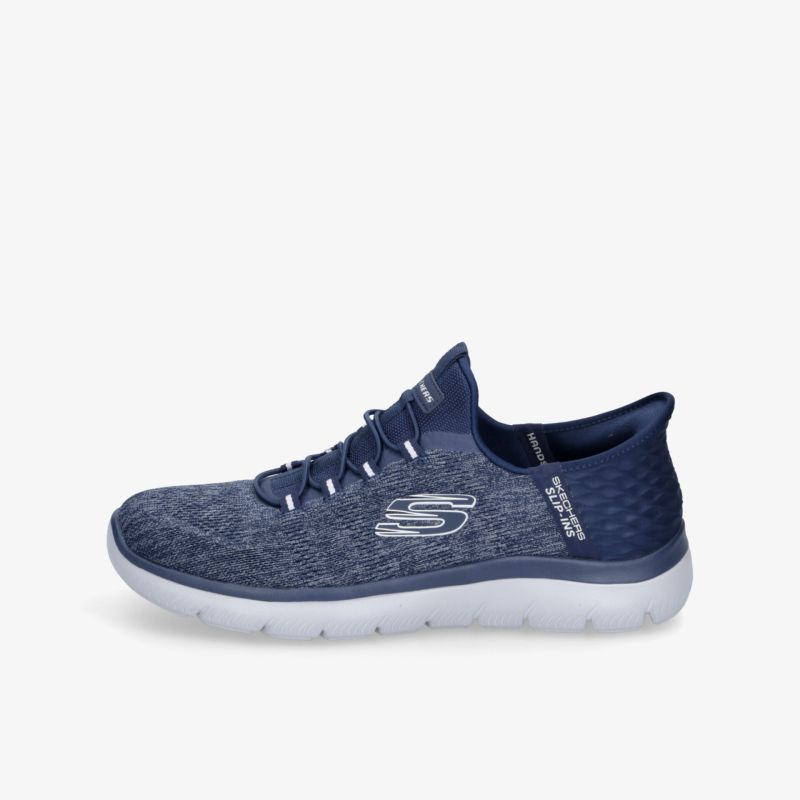 Leichter sportlicher blauer Sneaker mit atmungsaktivem Material und flexibler Sohle für hohen Tragekomfort