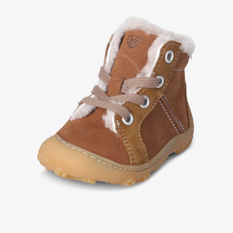 Stylische braune Winterstiefel mit warmem Futter und rutschfester Sohle für kalte Tage und höchsten Tragekomfort.