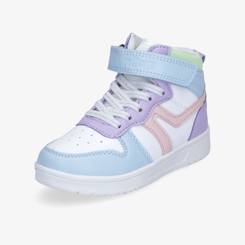 Hoch geschnittener Sneaker in sanften Pastellfarben mit gepolstertem Knöchel und robuster Sohle für optimalen Komfort