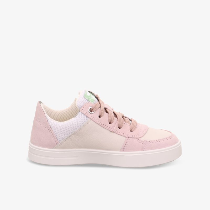 Leichter Sneaker in hellen Pastellfarben mit bequemer Polsterung und langlebiger Gummisohle, moderne Optik