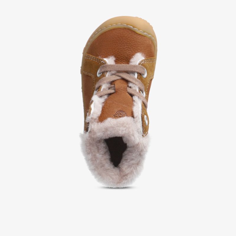 Bequemer Winterstiefel in Lederoptik mit kuscheligem Fellfutter für warme Füße an kalten Tagen