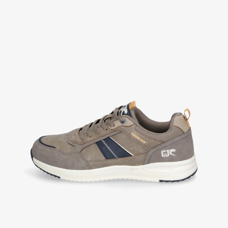 Komfortabler, moderner grauer Sneaker mit atmungsaktivem Material und rutschfester, leichter Sohle