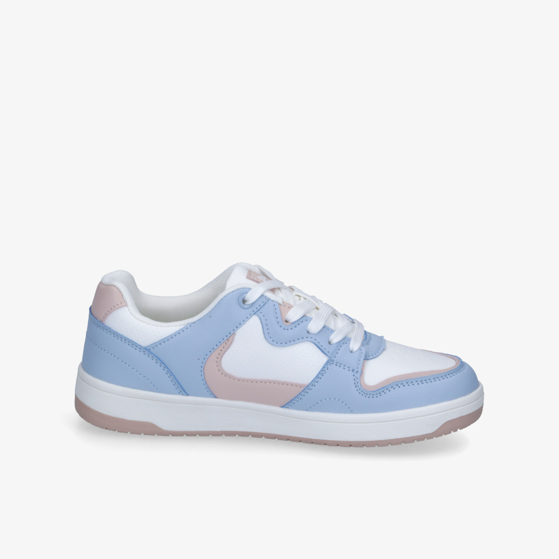 Moderner sportlicher Sneaker in Blau und Weiß mit robuster Sohle, bequem und langlebig für vielseitigen Einsatz