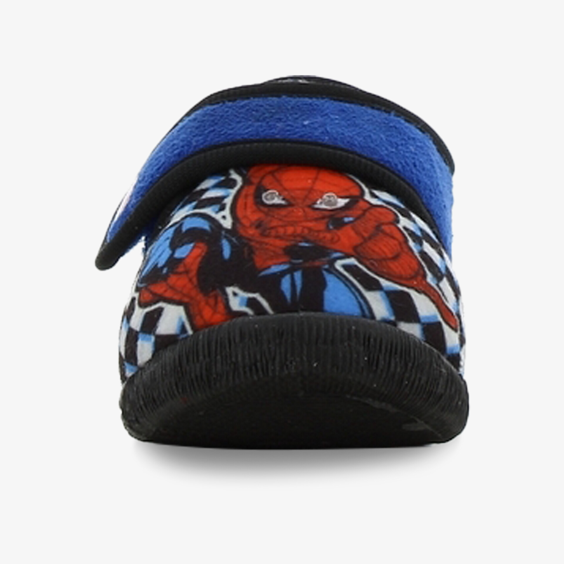 Bequeme Kinder-Hausschuhe mit Spiderman-Motiv, rutschfeste Sohle und flexiblem Klettverschluss für leichten Einstieg