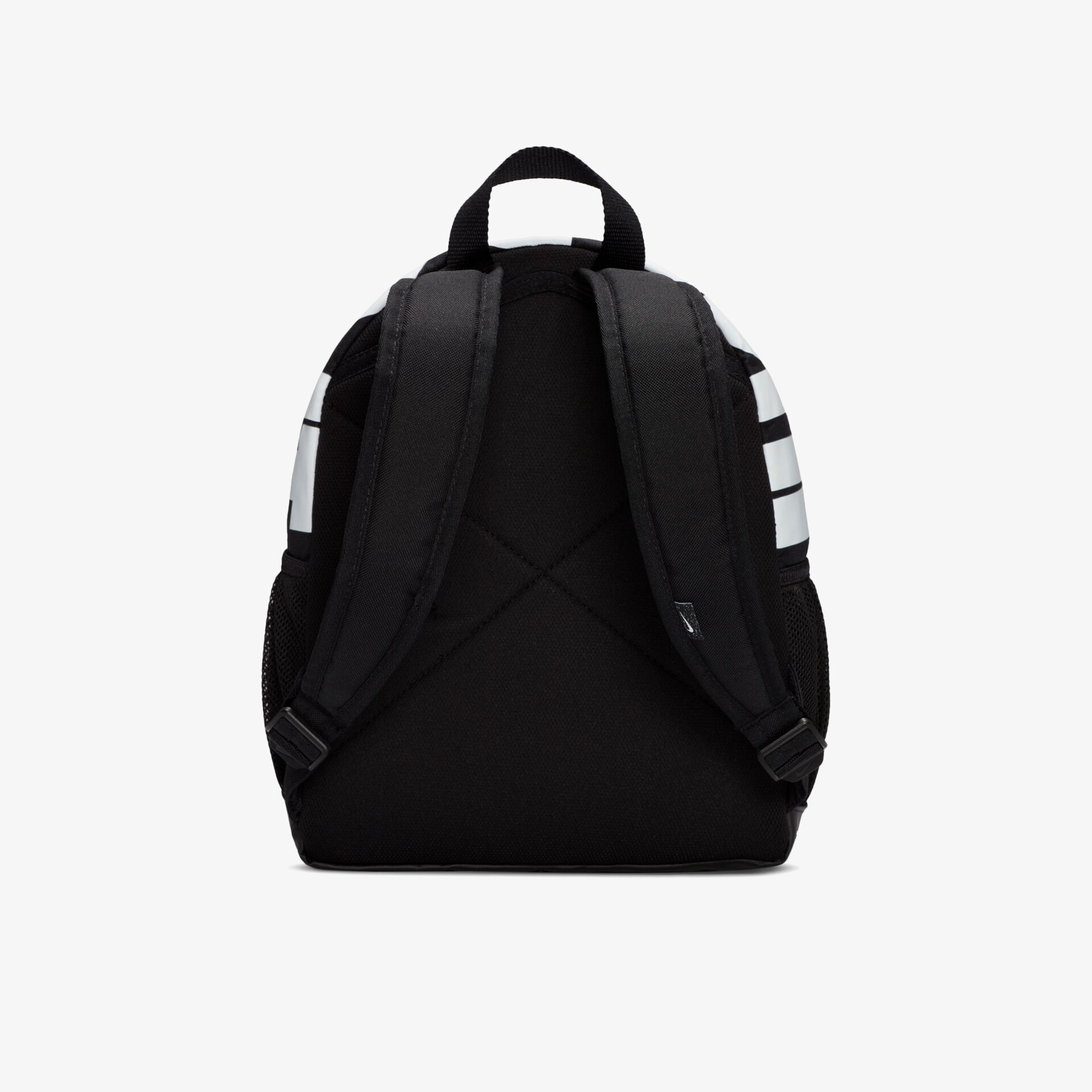 Moderner schwarzer Rucksack mit gepolsterten Trägern und stilvollem Design für Komfort und Funktionalität.