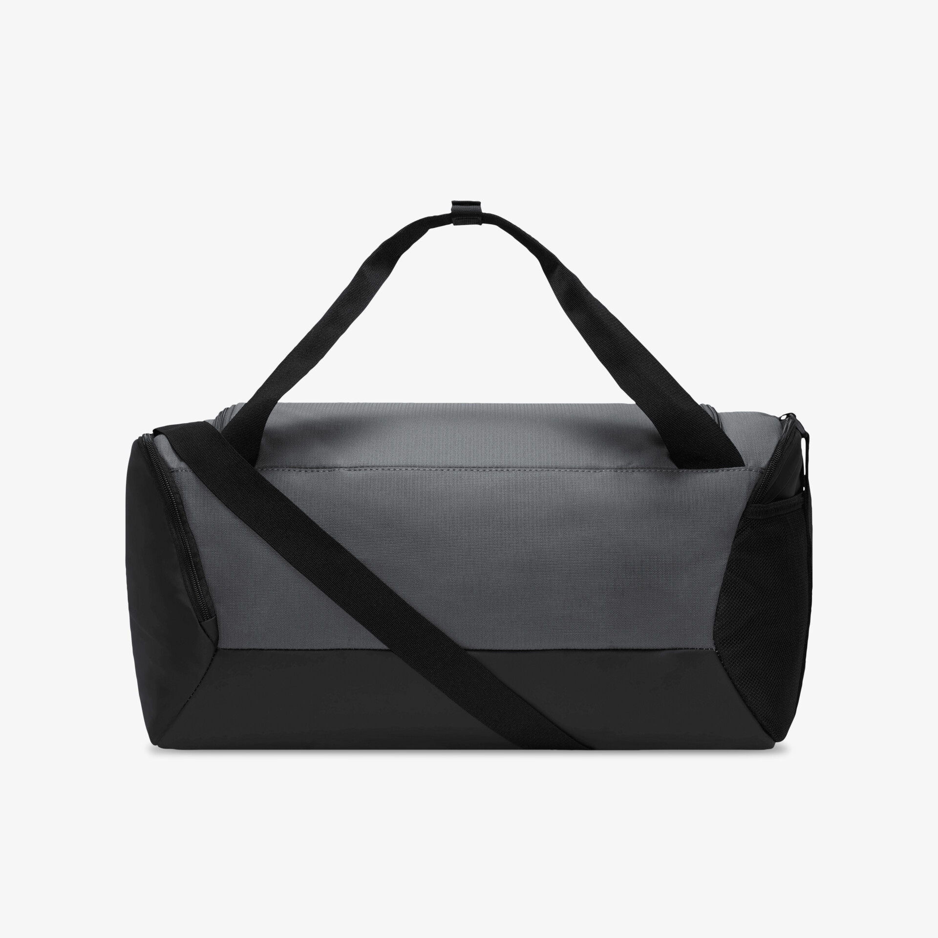 Schwarze robuste Trainings-Umhängetasche mit verstellbarem Schultergurt und modernem, funktionalem Design, Frontansicht