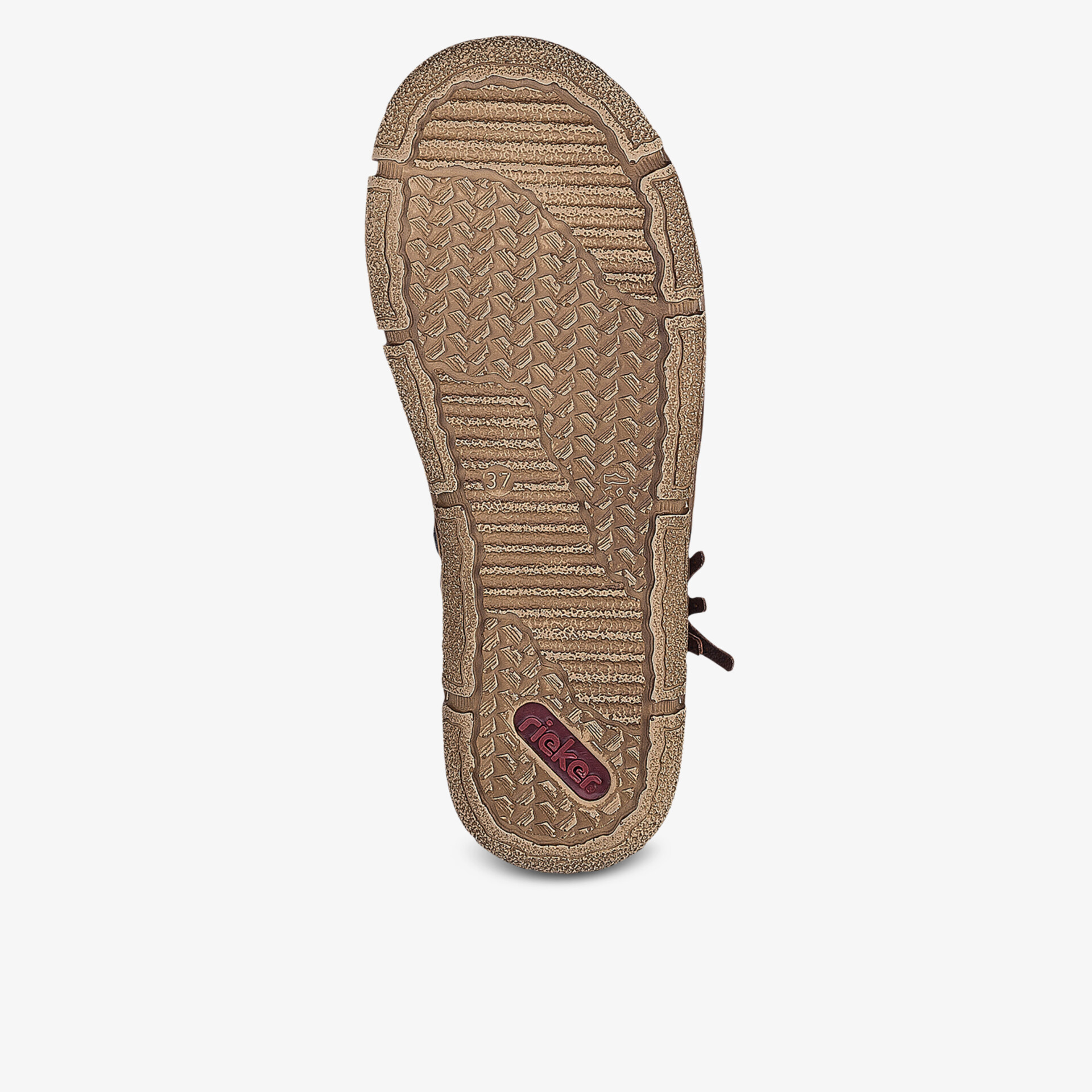 Robuste und rutschfeste Schuhsohle mit strukturiertem Profil für sicheren Halt und hohen Tragekomfort