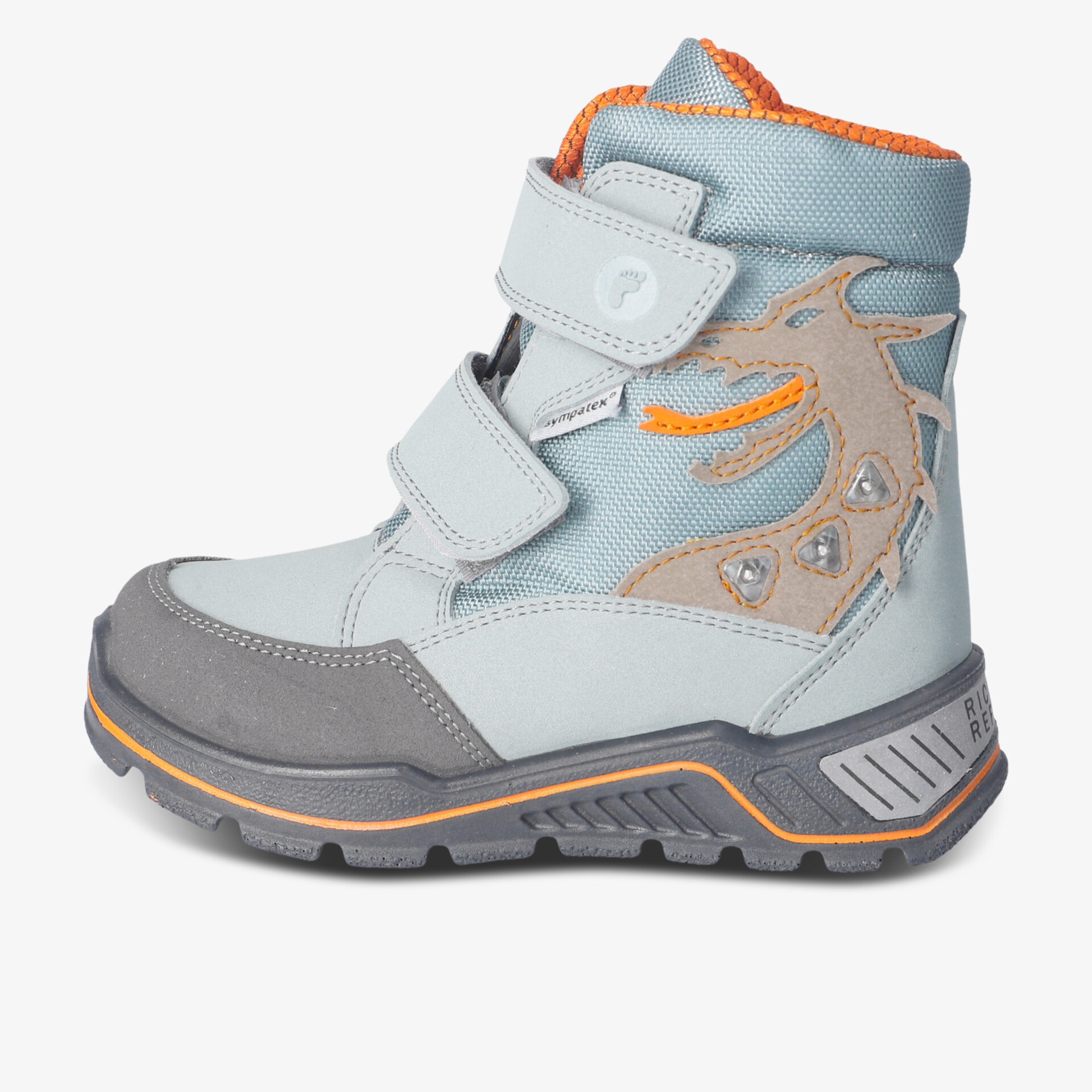 Warmer Winterschuh mit robustem Profil, bequemer Passform und praktischem Klettverschluss, ideal für kalte Tage