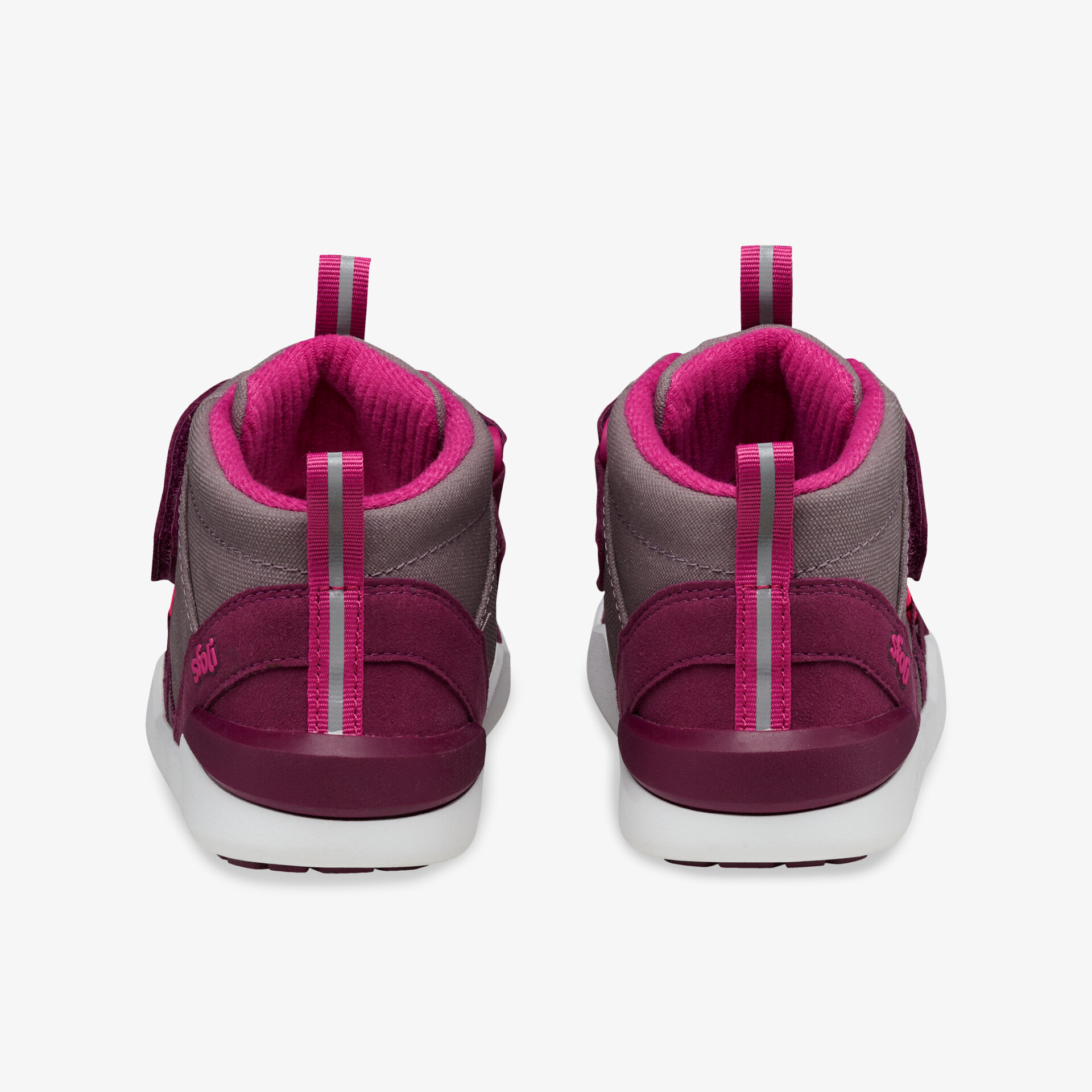 Moderne Sneaker in Grau und Pink, komfortables Innenfutter, ideal für täglichen Gebrauch.