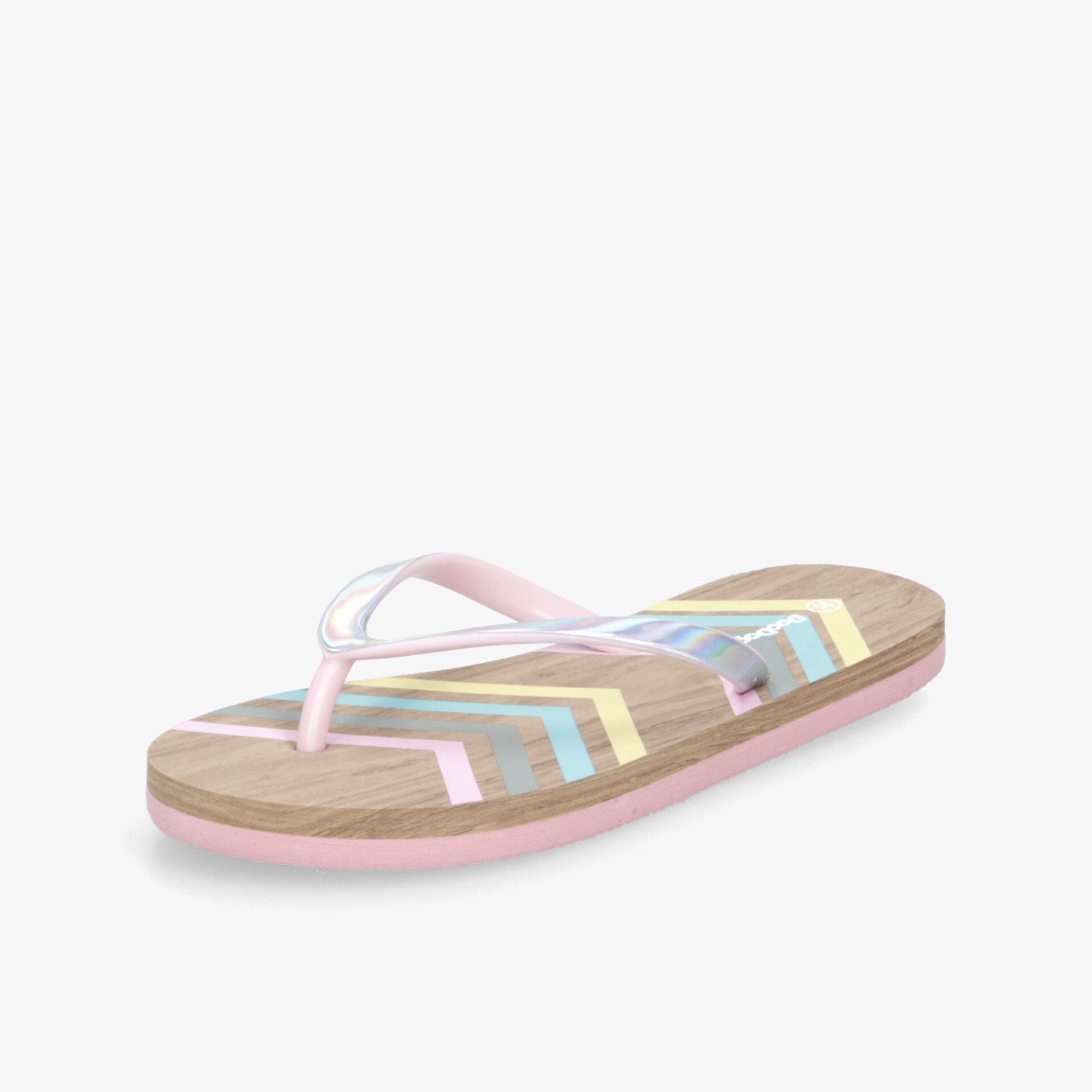 Bequemer Flipflop mit farbigen Streifen für sommerlichen Komfort und rutschfeste Sohle