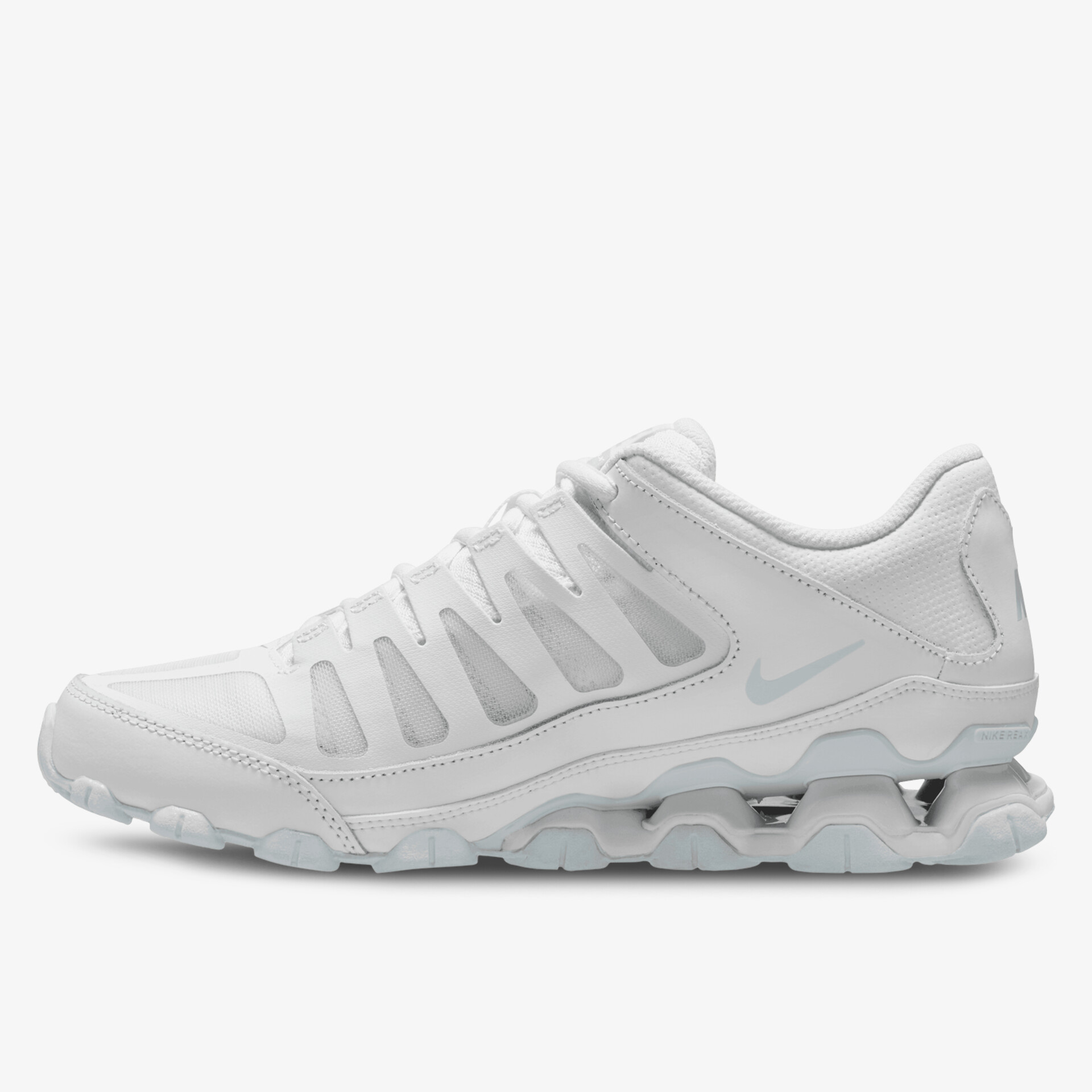 Weißer Sportschuh mit atmungsaktivem Material und flexibler Sohle für optimalen Komfort