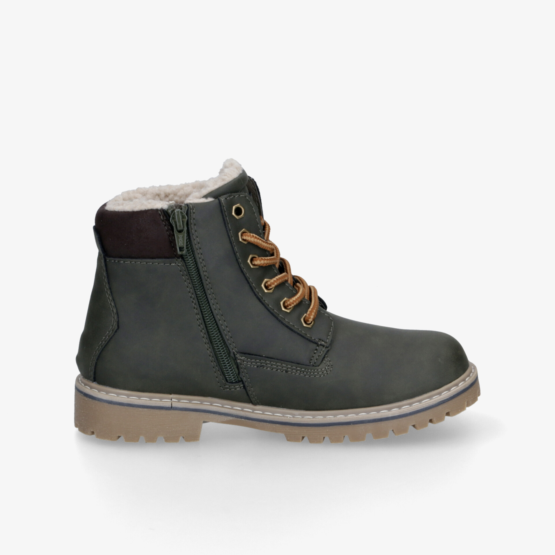 Warmer schwarzer Winterstiefel mit robuster Sohle und praktischem Reißverschluss für komfortables An- und Ausziehen