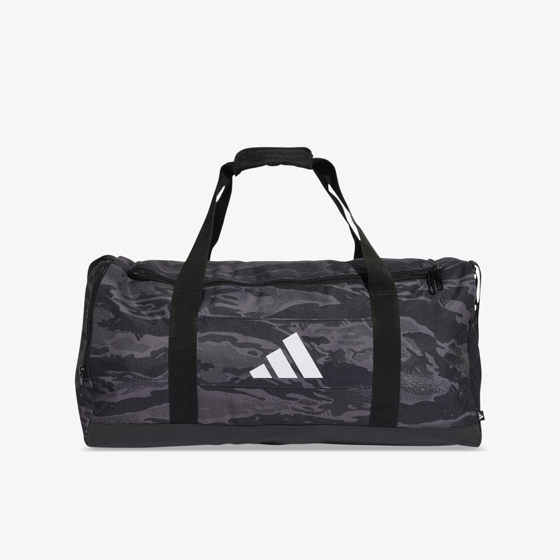 Robuste und geräumige schwarze Sporttasche mit praktischem Tragegriff und modernem Design für vielseitigen Einsatz.