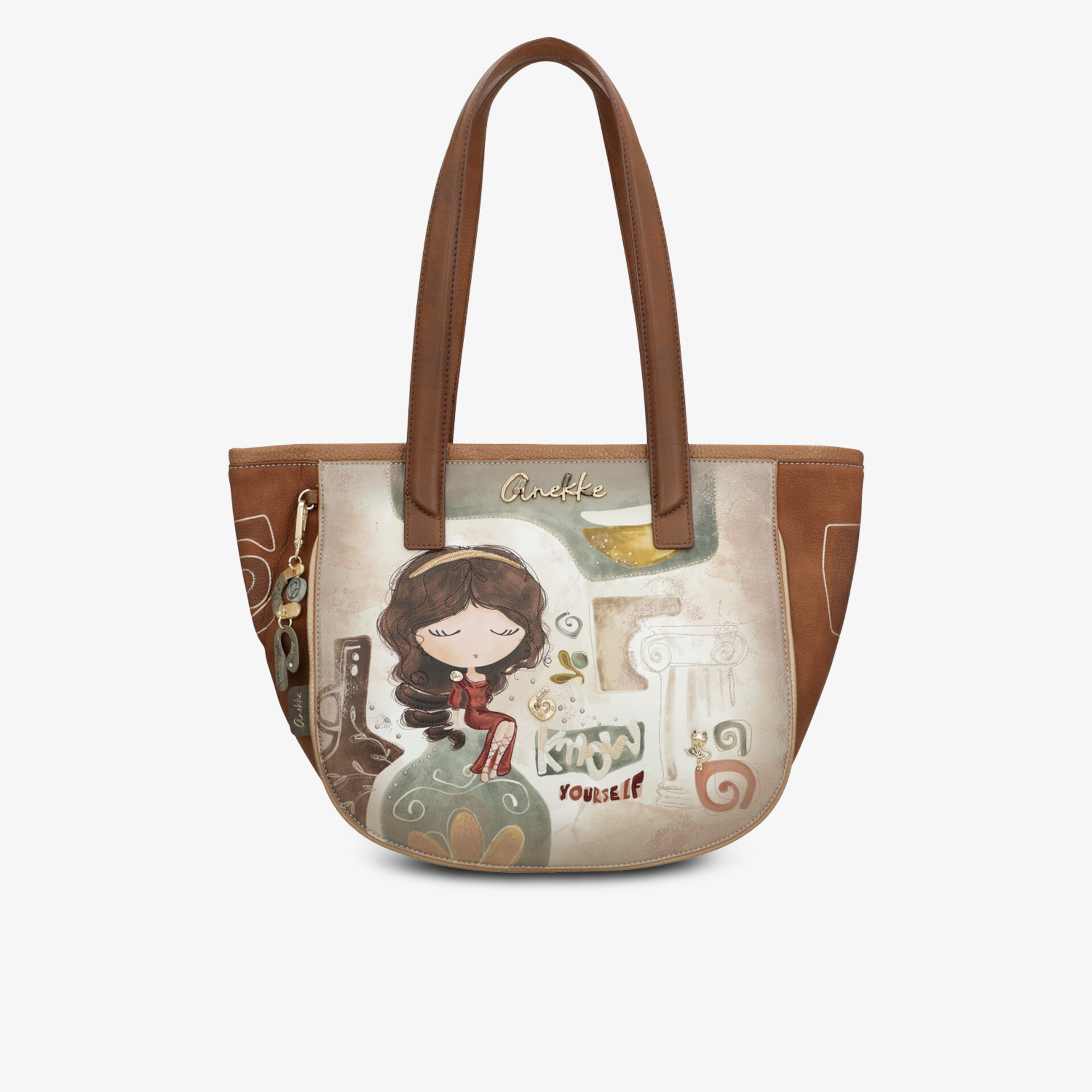 Stilvolle und robuste Handtasche mit einzigartigem Design und großzügigem Stauraum.