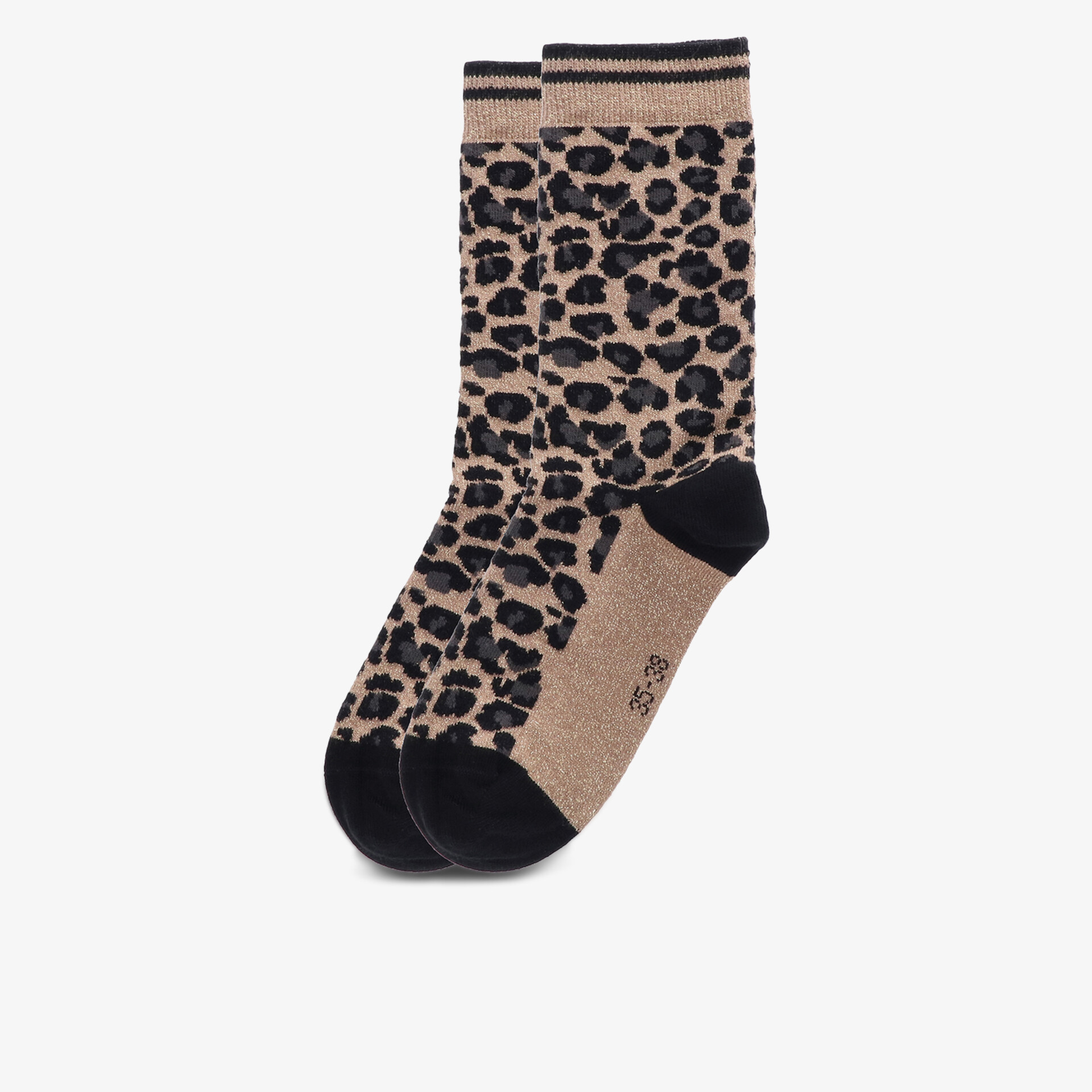 Bequeme, weiche Socken mit stylischem Leopardmuster, atmungsaktiv und elastisch für optimalen Tragekomfort