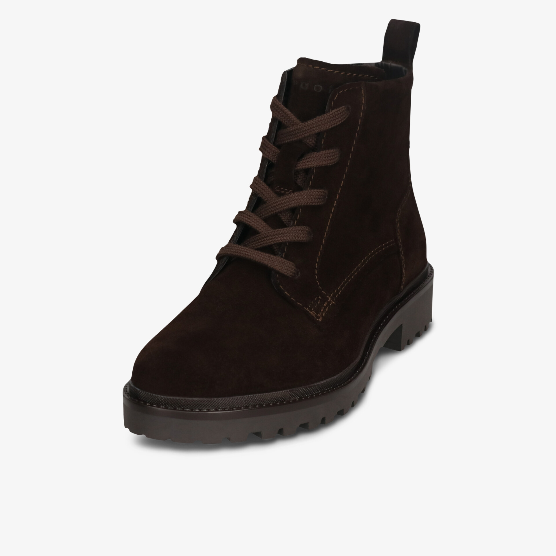 Robuster Wildleder Schnürstiefel mit Profilsohle für sicheren Halt und hohen Tragekomfort