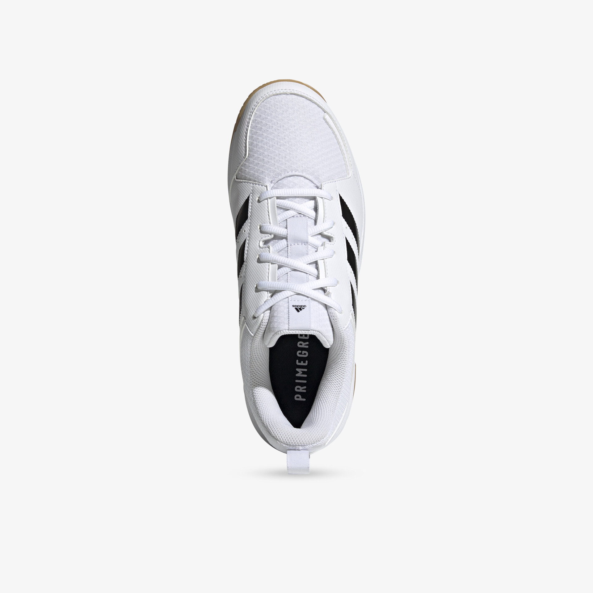 Weißer Sneaker mit moderner Optik und bequemer Passform in klarer Frontansicht