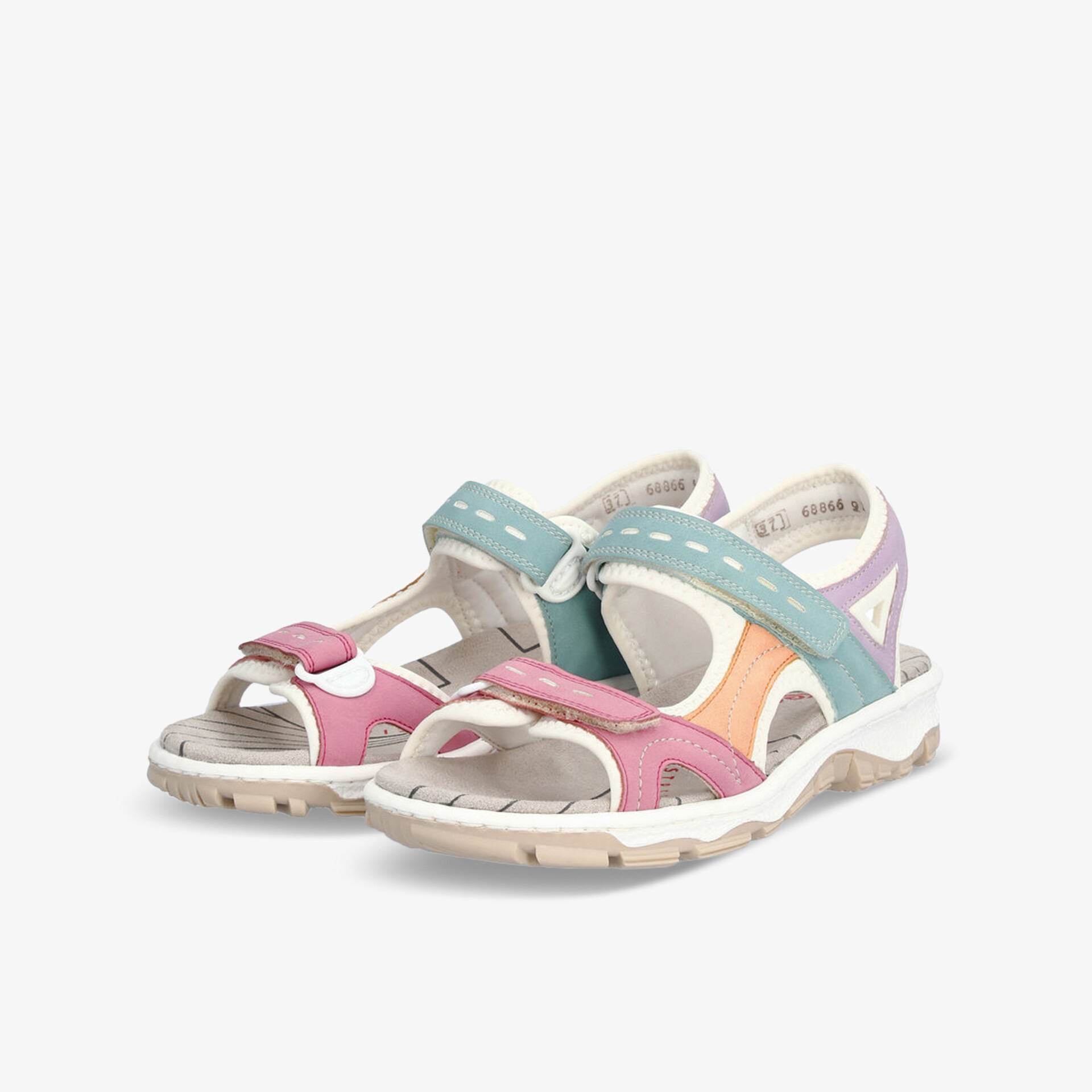 Farbenfrohe Sandalen mit verstellbaren Riemen, gepolsterter Innensohle und rutschfester Sohle für hohen Komfort