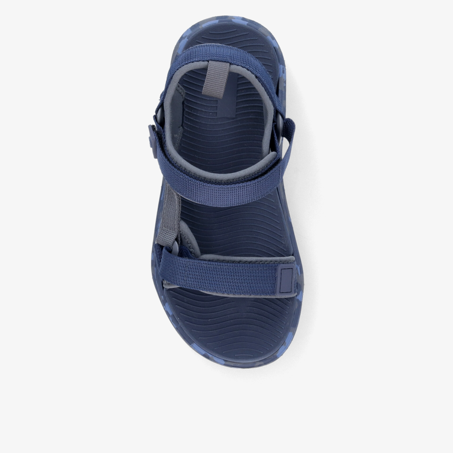 Robuste blaue Sportsandale mit verstellbaren Klettverschlüssen und atmungsaktivem Design, bequem und leicht