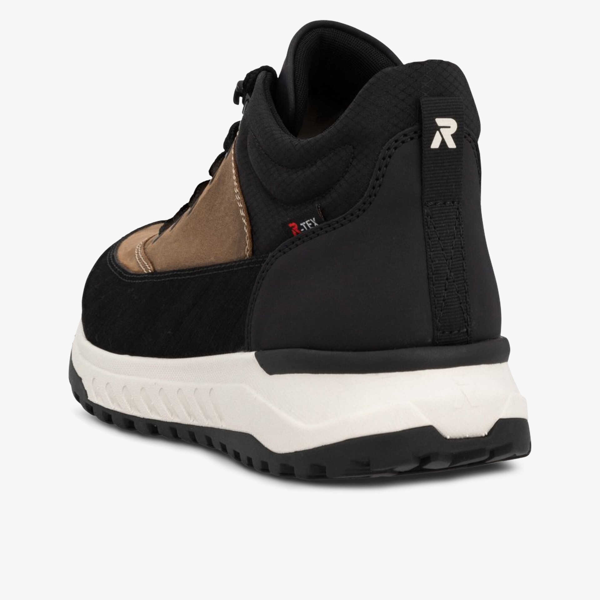 Robuster Schuh mit gepolstertem Schaftrand und rutschfester Sohle, ideal für sicheren Halt und Komfort