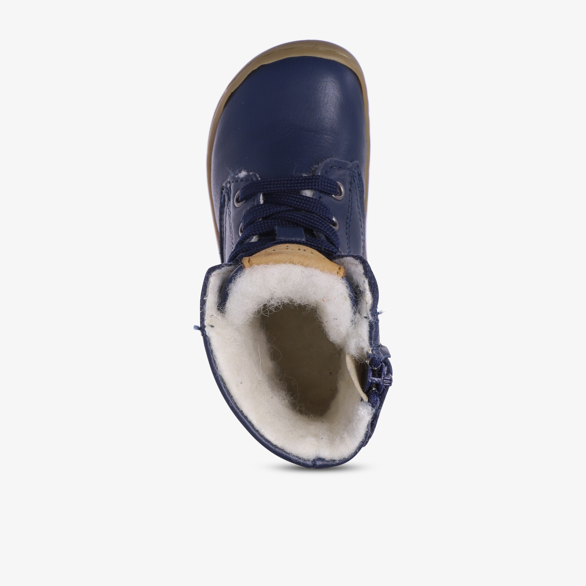 Warmer blauer Winterstiefel mit weichem Futter und rutschfester Sohle für optimalen Komfort und Style.