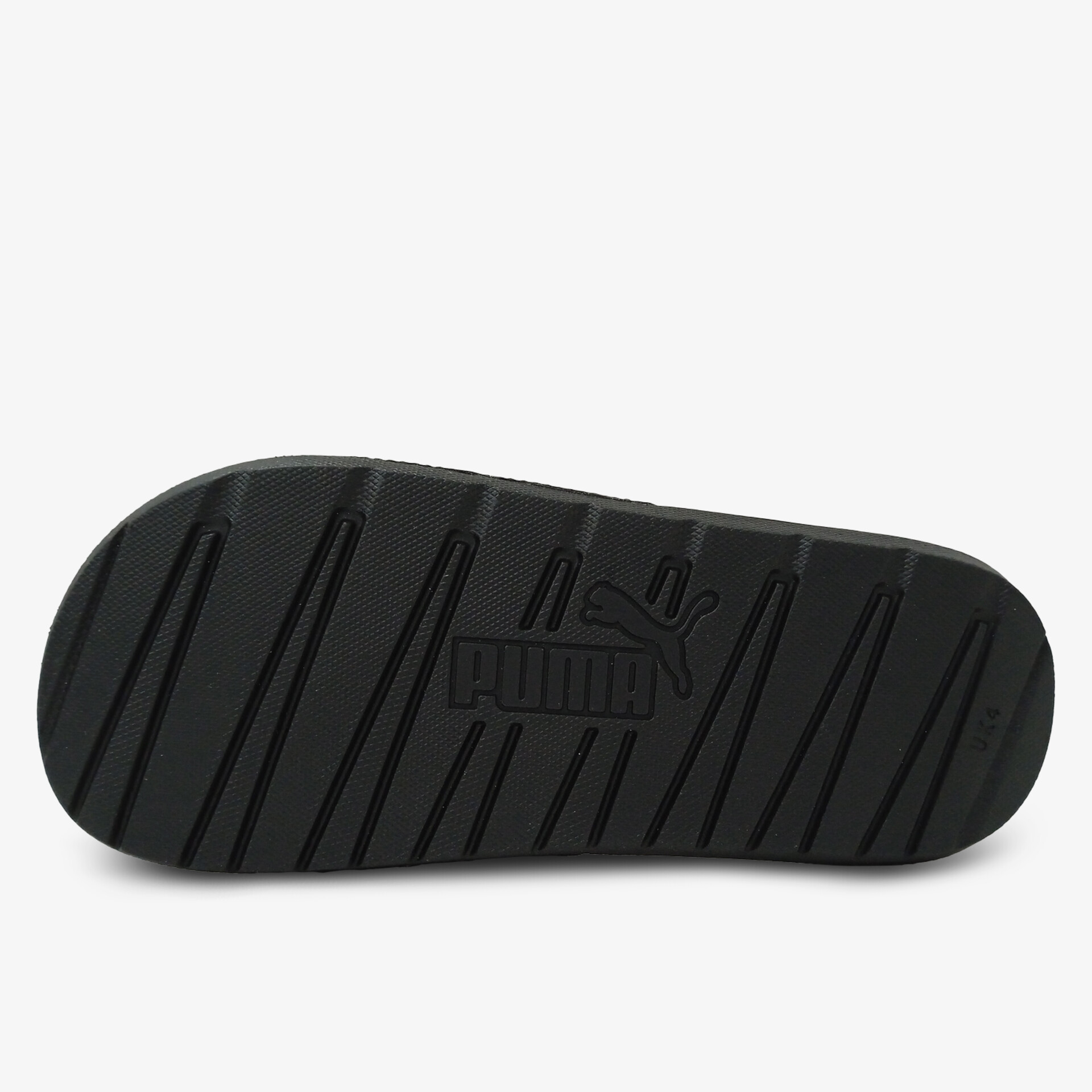 Schwarze Schuhsohle mit robustem Profil für optimale Rutschfestigkeit und langlebigen Tragekomfort