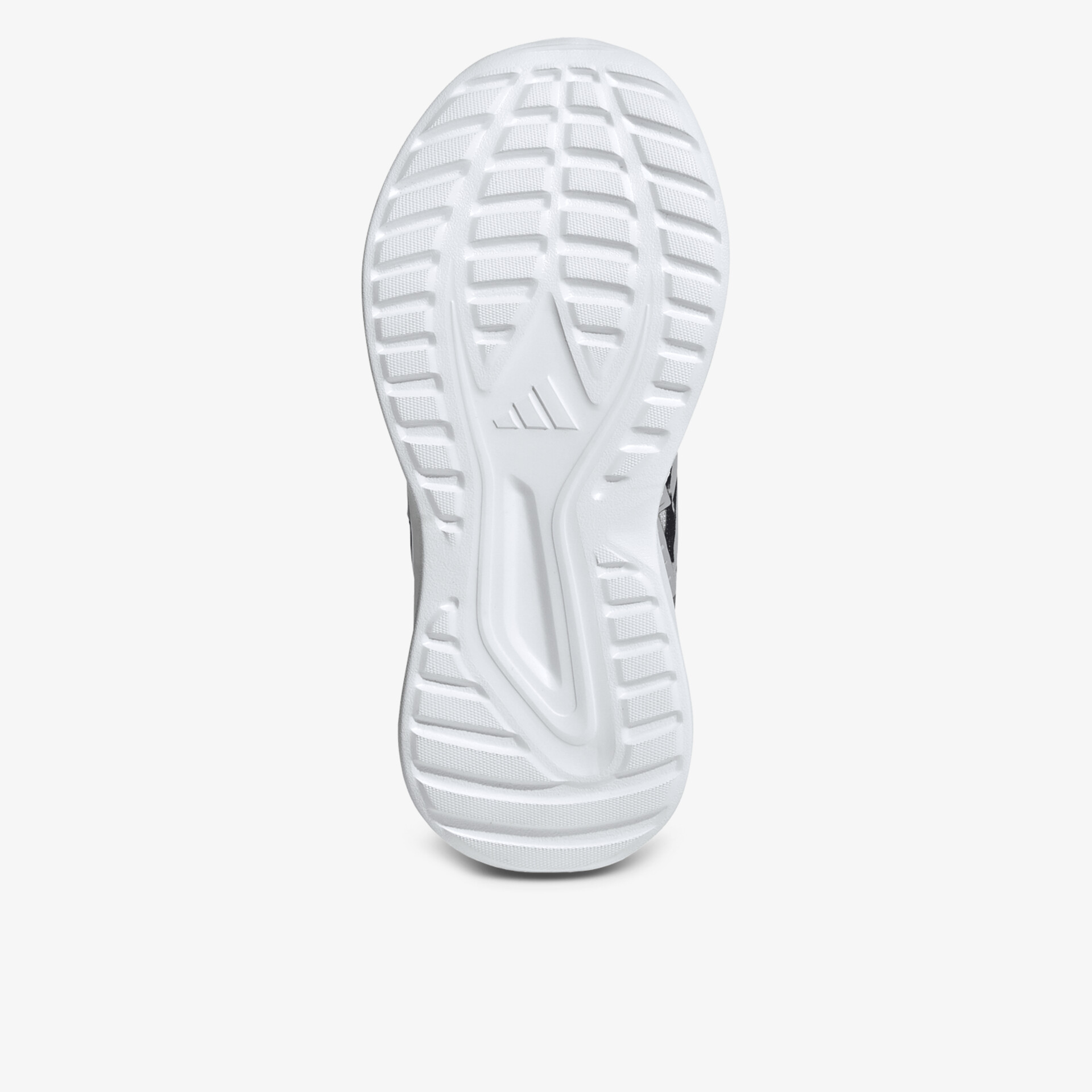 Weiße Sportschuh-Sohle mit rutschfestem Profil für optimalen Halt und hohen Tragekomfort