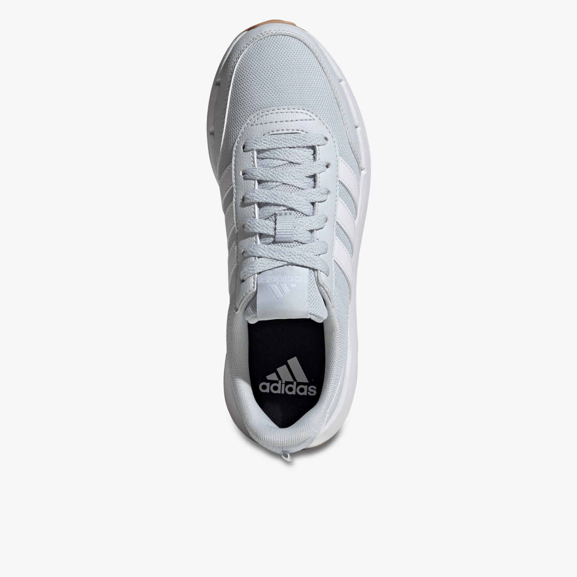 Weißer sportlicher Sneaker mit klassischem Design, atmungsaktivem Material und bequemer Passform