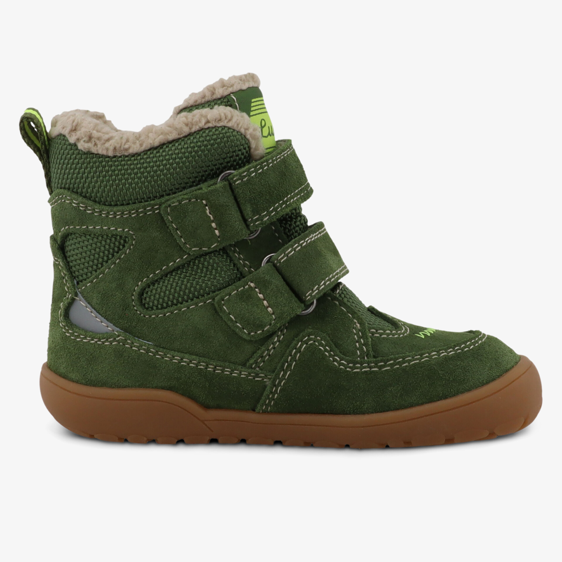 Wasserdichter Winterstiefel mit warmer Fütterung und rutschfester Sohle, bequem durch Klettverschluss