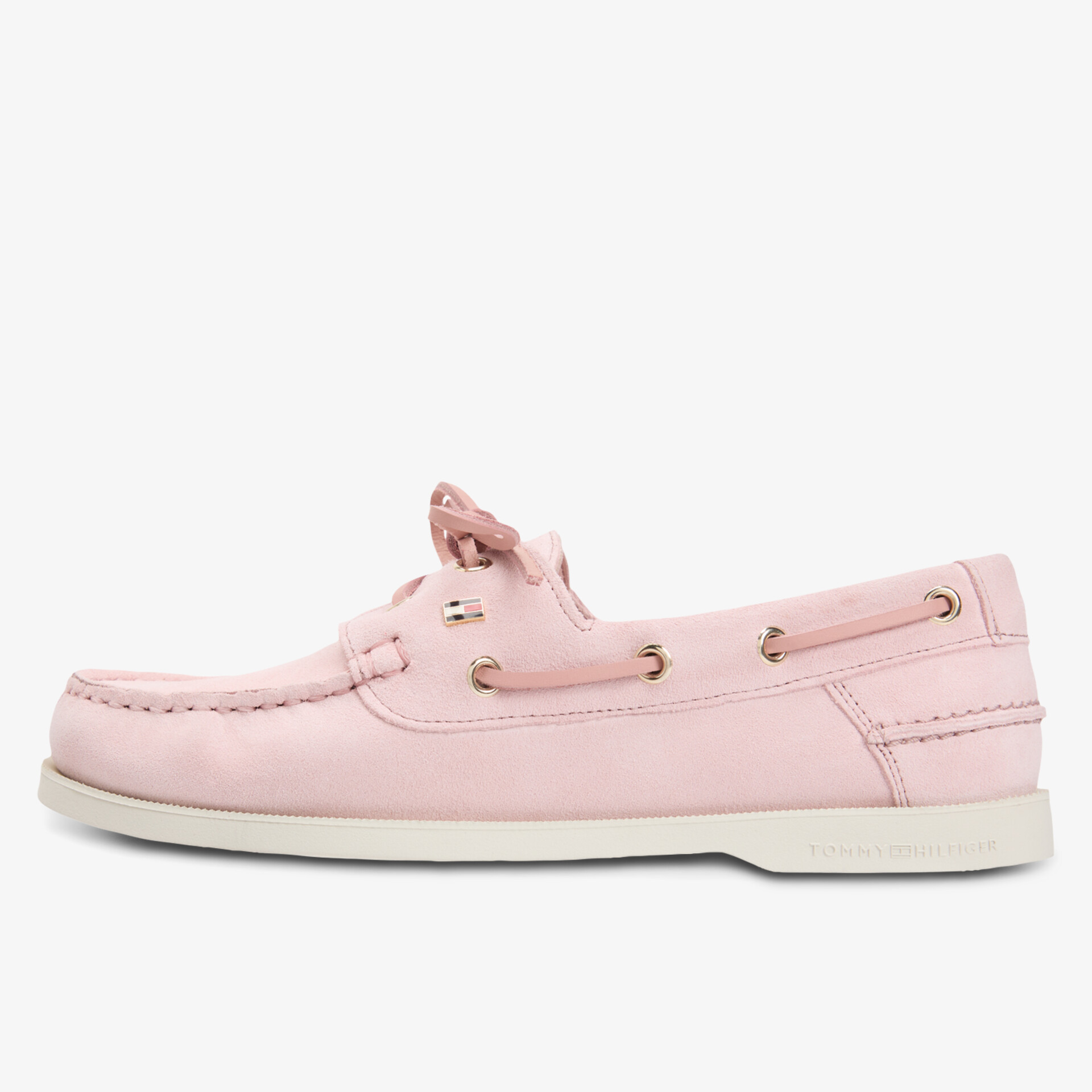 Stilvoller Mokassin in zartem Pink mit klassischem Design und bequemer Slip-On Passform.