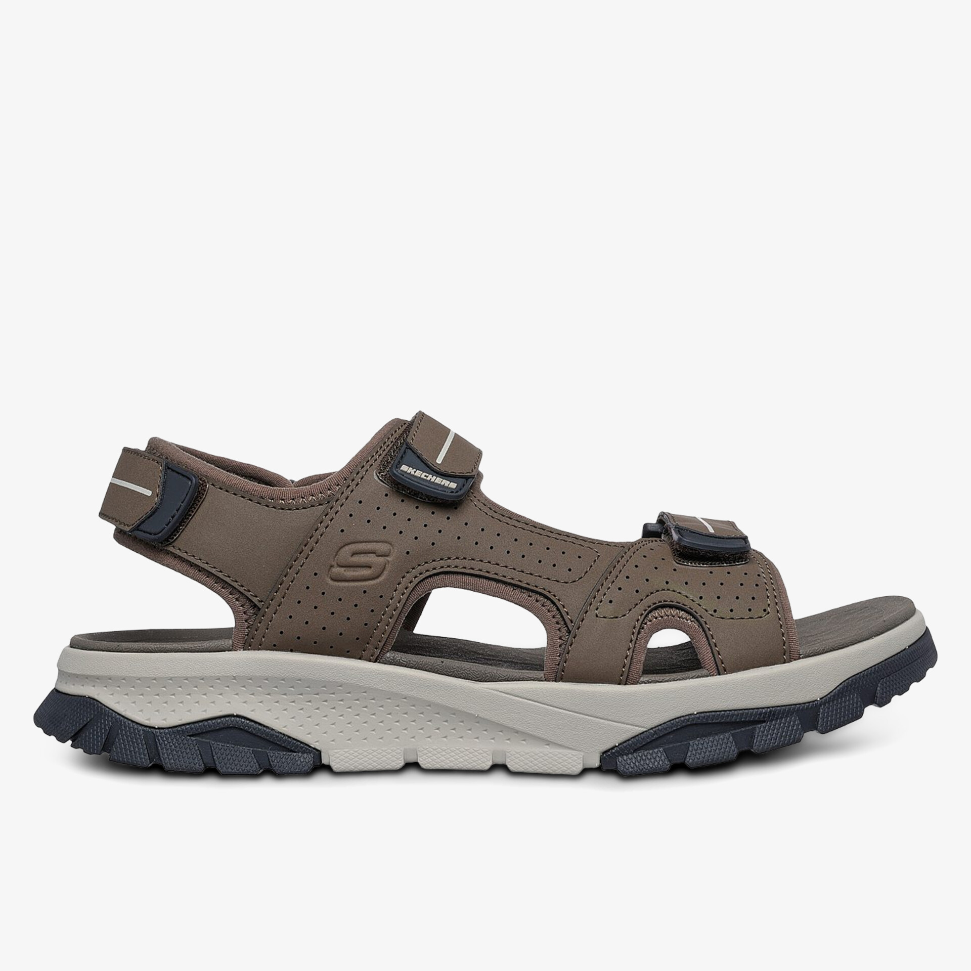 Bequeme braune Sandalen mit robusten Riemen und rutschfester Sohle für optimalen Halt.